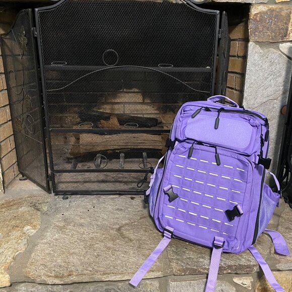 45L Tactical Molle Backpack Purple For Outdoor Travel Or Work Use - Picture 10 of 10